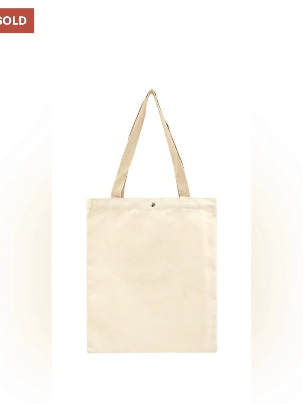 CANVAS TOTE “MY OTHER BAGS ARE LV GRAPHIC WITH SNAP CLOSURE NIP